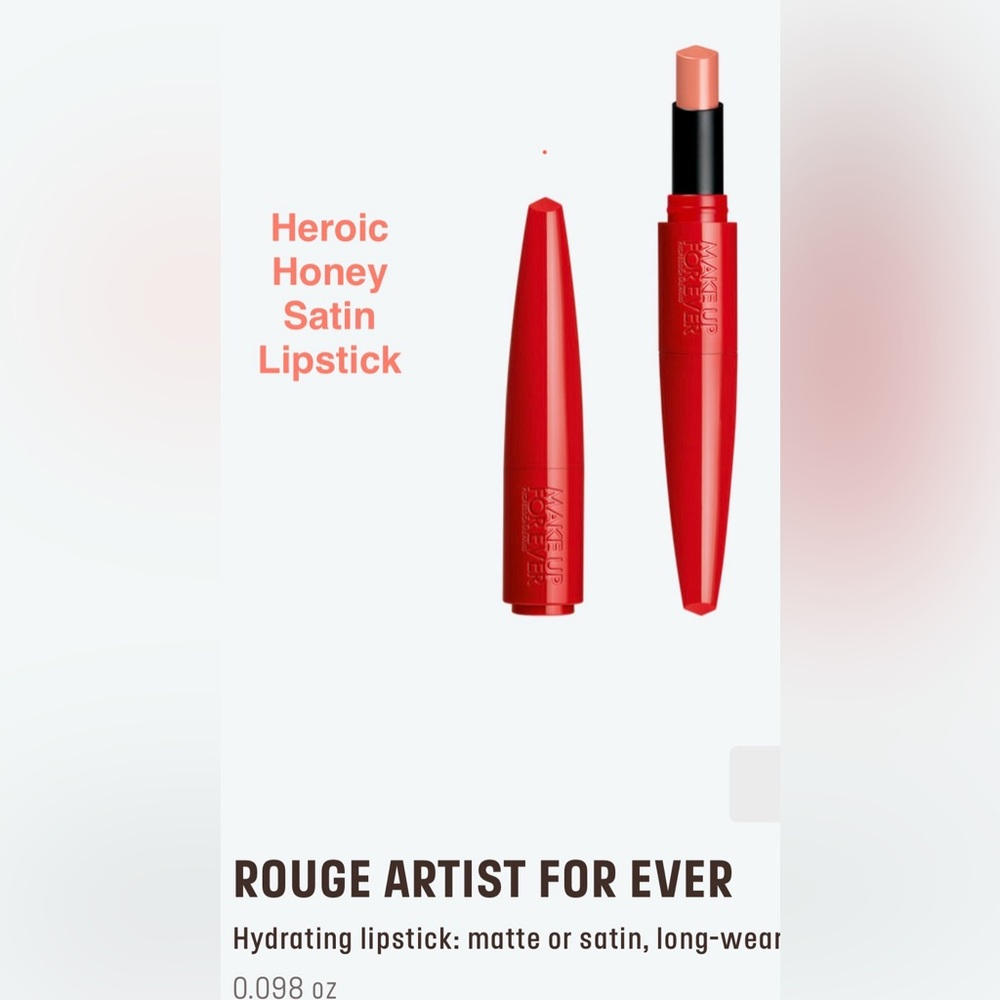ROUGE ARTIST FOR EVER - NWT
Satin Long-Wearing Hydrating Lipstick - 0.098 oz